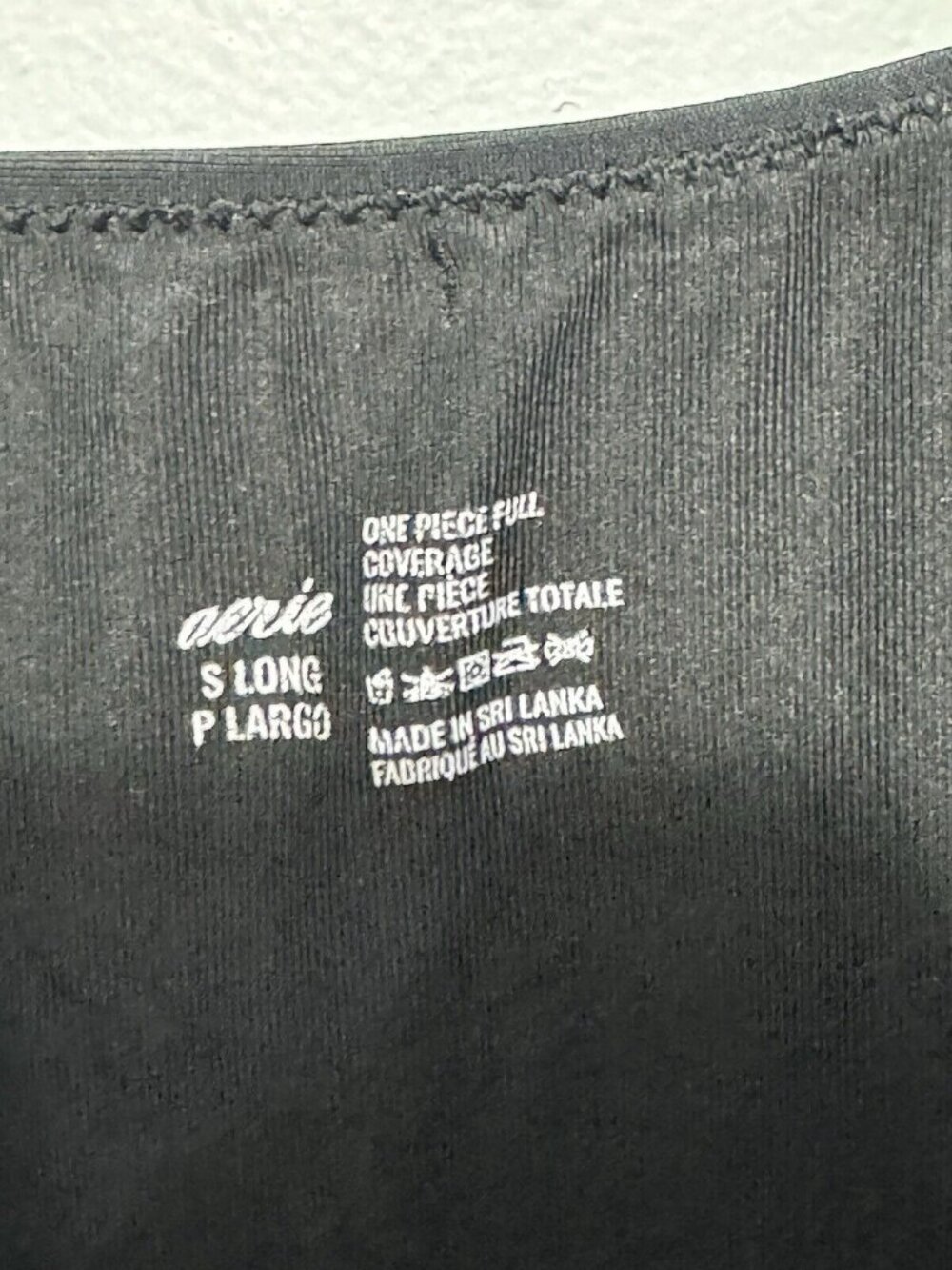 Aerie One Pice Coverage Size S Long Color Black For Women’s - Picture 3 of 4